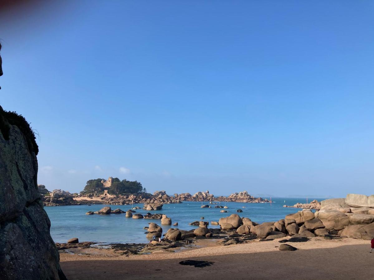 Les Hortensias à 50 m de la plage de Trestraou Perros-Guirec Esterno foto
